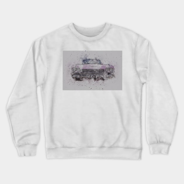 Classic Pink Cadillac convertible Crewneck Sweatshirt by Andyt